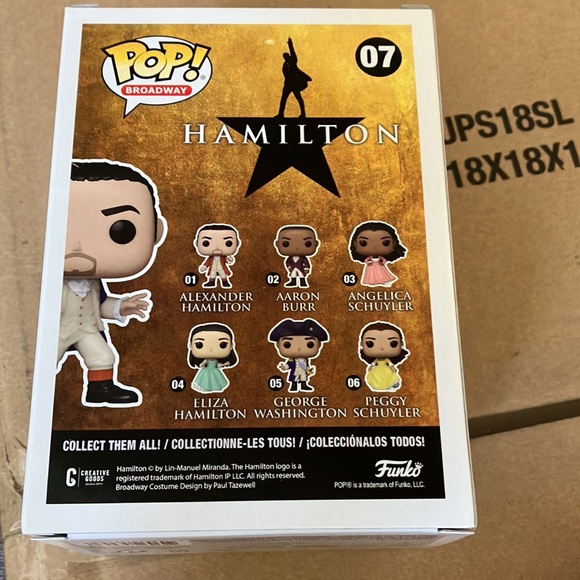Broadway Funko Pop Alexander Hamilton Blue Coat NIB - Picture 2 of 2